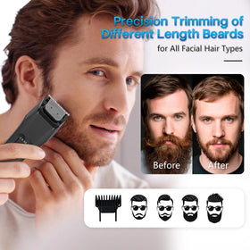 Beatslm Beard Trimmer in a lifestyle setting, ready for use