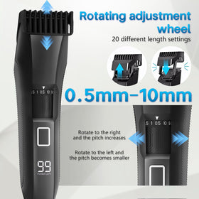 Beatslm Beard Trimmer with guide combs and cleaning brush