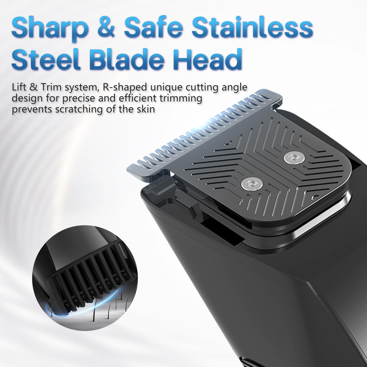 Beatslm Beard Trimmer with travel lock feature highlighted