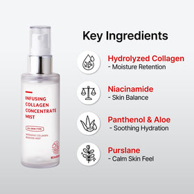 BEAUDIANI Collagen Hydrating Facial Mist with mist spray action