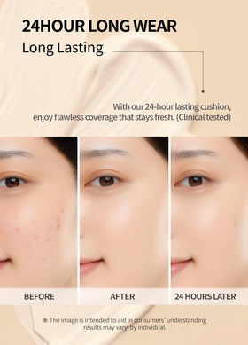 BEAUDIANI cushion foundation compact in pink-gold design