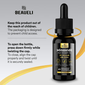 beaueli Minoxidil Beard Growth Kit lifestyle scene with user