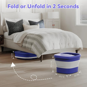 BEAUMOI Collapsible Foot Spa folded for storage