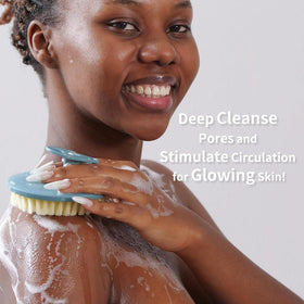 BEAUTAIL Body Scrubber in use during a shower