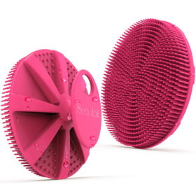 BEAUTAIL Silicone Body Scrubber front view with soft bristles