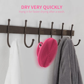 BEAUTAIL Silicone Body Scrubber in use during a shower