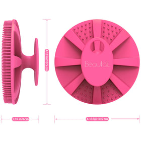 BEAUTAIL Silicone Body Scrubber multi-purpose use on body and face