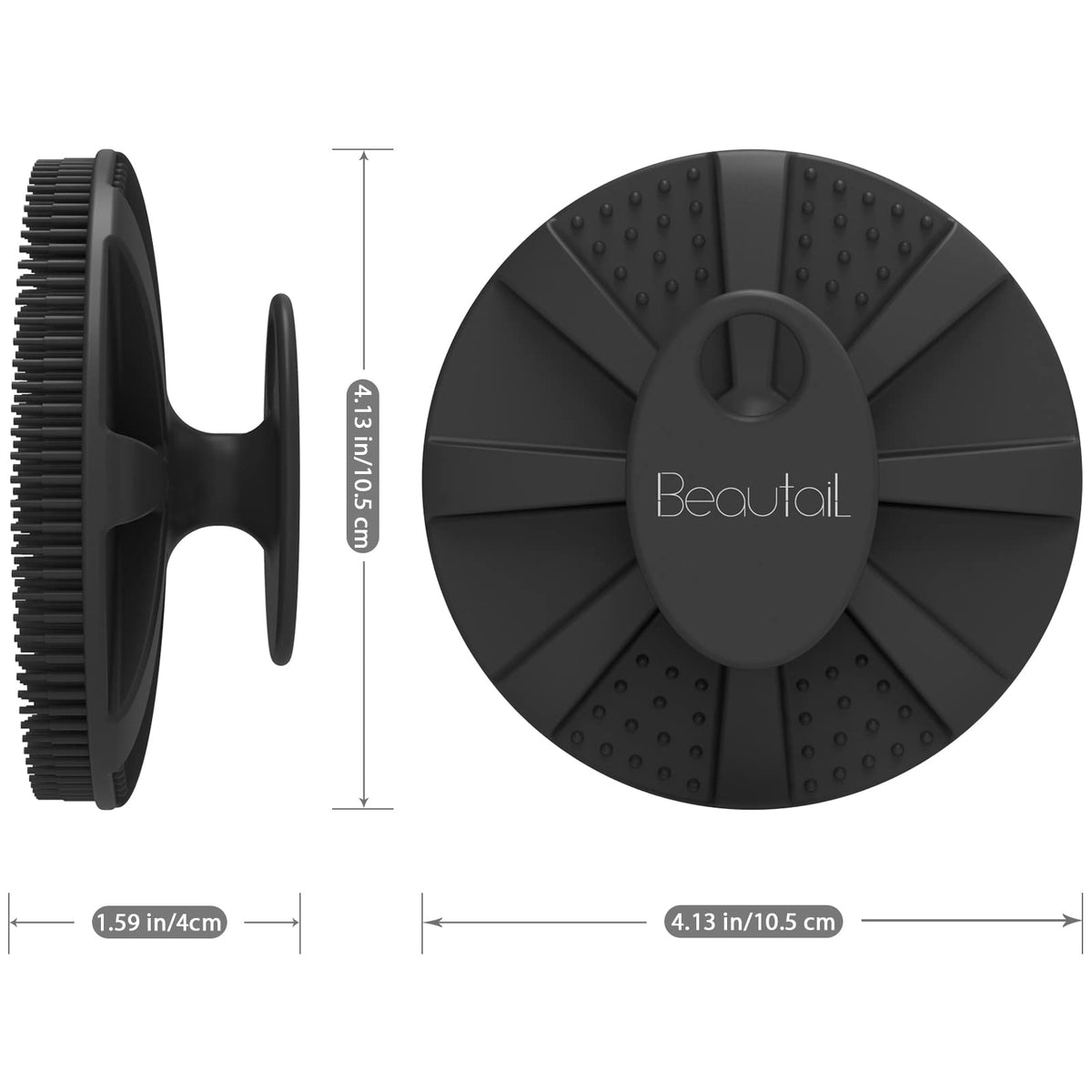 BEAUTAIL Silicone Body Scrubber packaging display