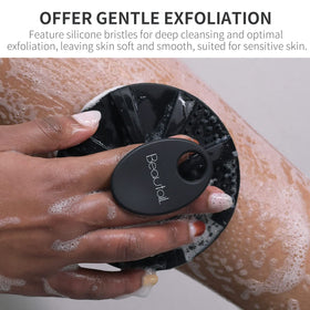 BEAUTAIL Silicone Body Scrubber with hanging hole for drying
