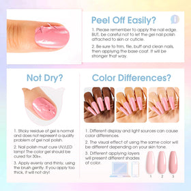 Beautifully manicured nails using ROSALIND gel polish