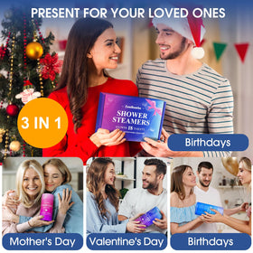 Beautifully packaged ZenBombs shower steamers gift box