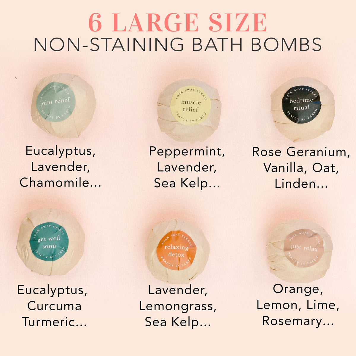Beauty by Earth bath bombs in a gift basket