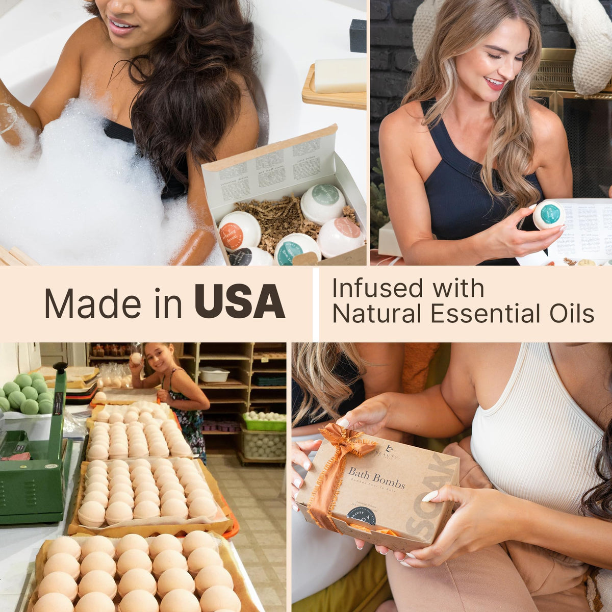 Beauty by Earth Bath Bombs in assorted colours