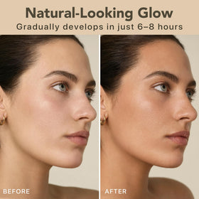 Beauty by Earth Face Tanner lotion texture close-up