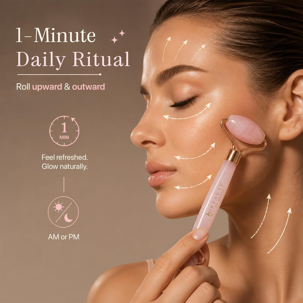 Beauty by Earth Rose Quartz Face Roller packaging