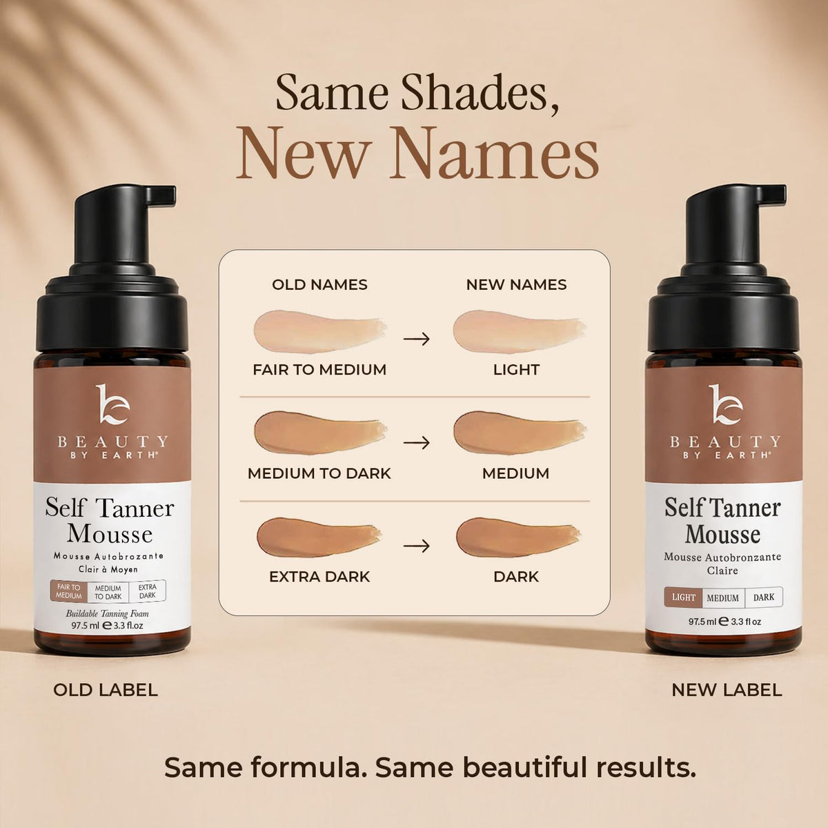 Beauty by Earth Self Tanner Mousse back view with label