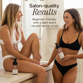 Beauty by Earth Self Tanner Mousse in bathroom setting