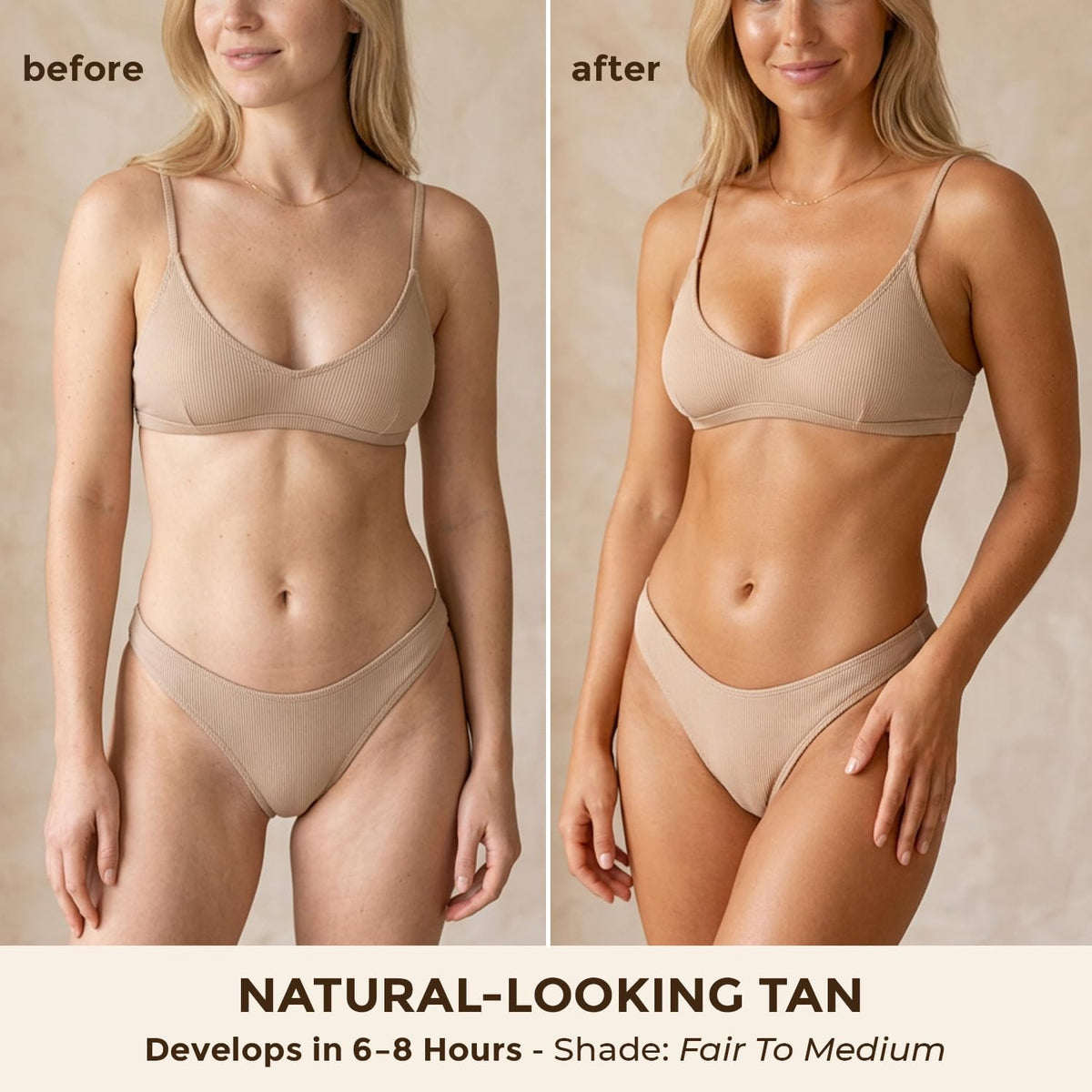 Beauty by Earth Self Tanner Mousse side view with pump