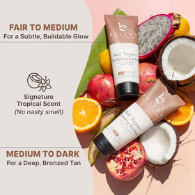 Beauty by Earth Self Tanner packaging and contents