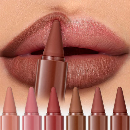 Beauty Glazed 6 Pcs Gradient Lip Liner and Lipstick Combo Set front view