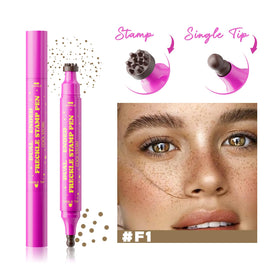Beauty Glazed Dual-Ended Freckle Stamp Pen back view showing packaging
