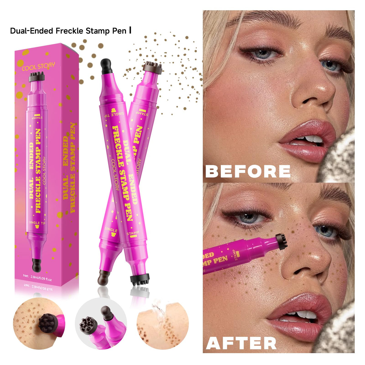 Beauty Glazed Freckle Stamp Pen packaging