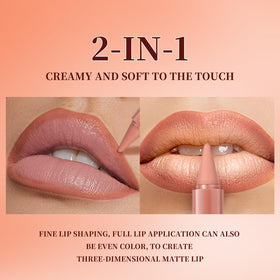 Beauty Glazed lip liner in use on model's lips