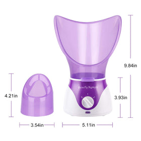 BeauTy Nymph Face Steamer packaging on a white background