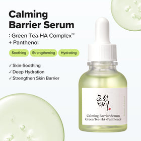 Beauty of Joseon Calming Barrier Serum Green Tea-HA™ bottle side view