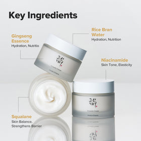 Beauty of Joseon Dynasty Cream with skincare routine items