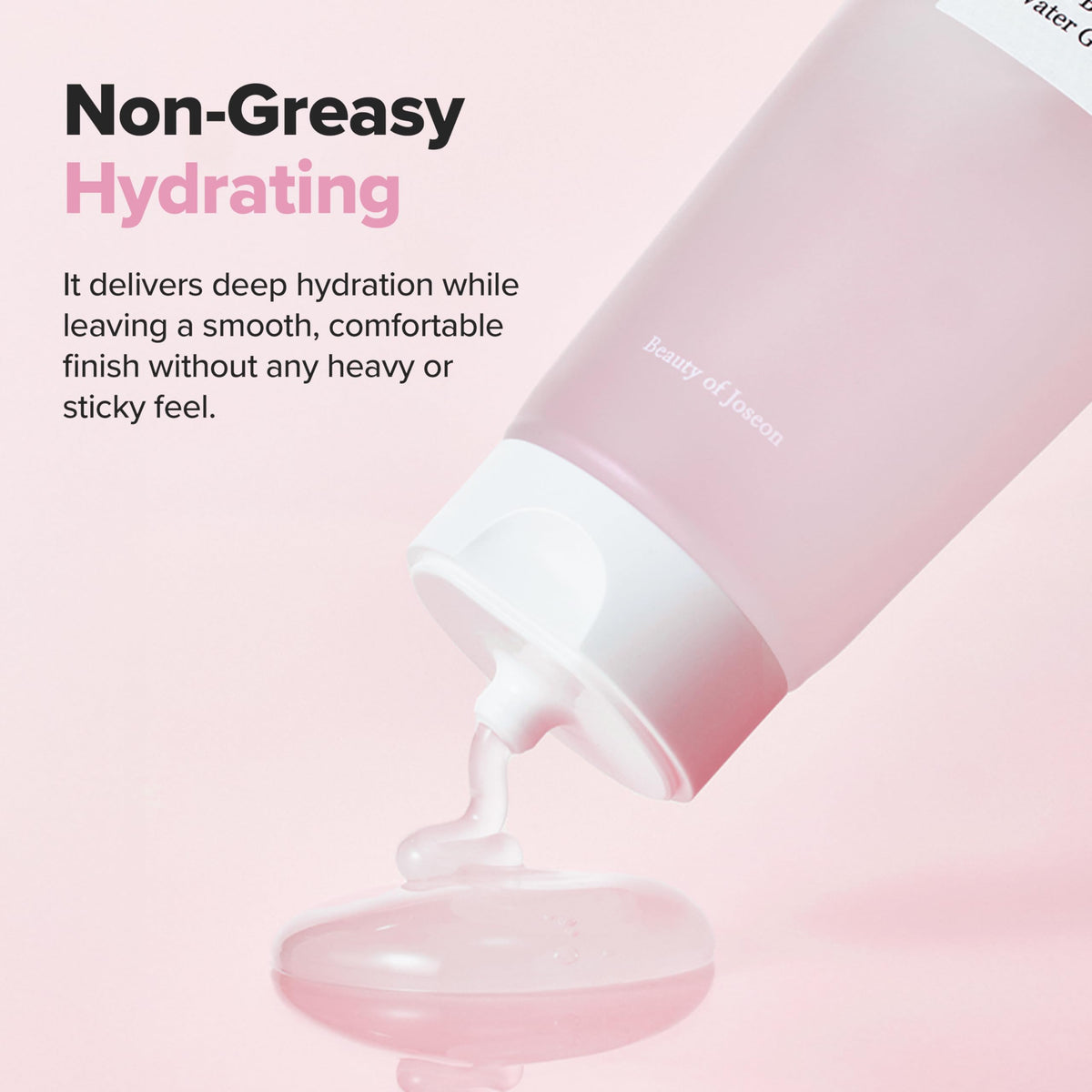 Beauty of Joseon Red Bean Water Gel on a bathroom counter