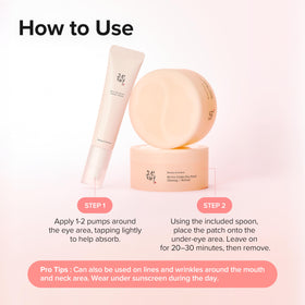Beauty of Joseon Revive Eye Serum application on skin