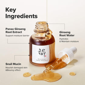 Beauty of Joseon Revive Snail Mucin Ginseng Serum application