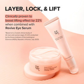 Beauty of Joseon Revive Under Eye Patch in use on a model