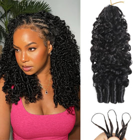 Beauty Queen Burmese Curly Crochet Hair 120g front view
