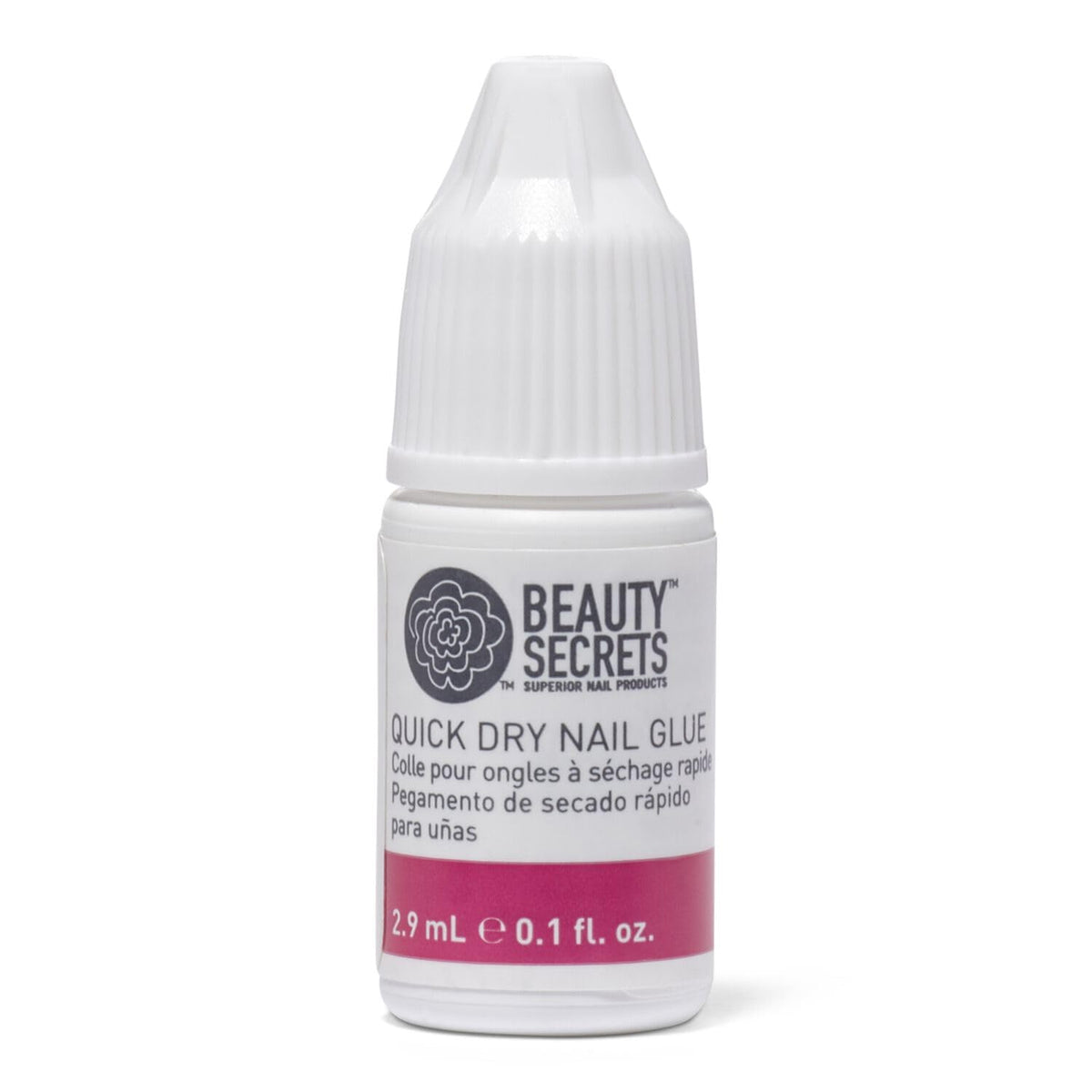 BEAUTY SECRETS Quick Dry Nail Glue 10g front view