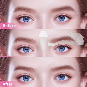 Beauty7 Facial Wax Strips laid out with instructions