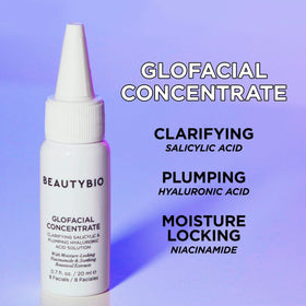 beautybio GLOfacial tool in lifestyle setting