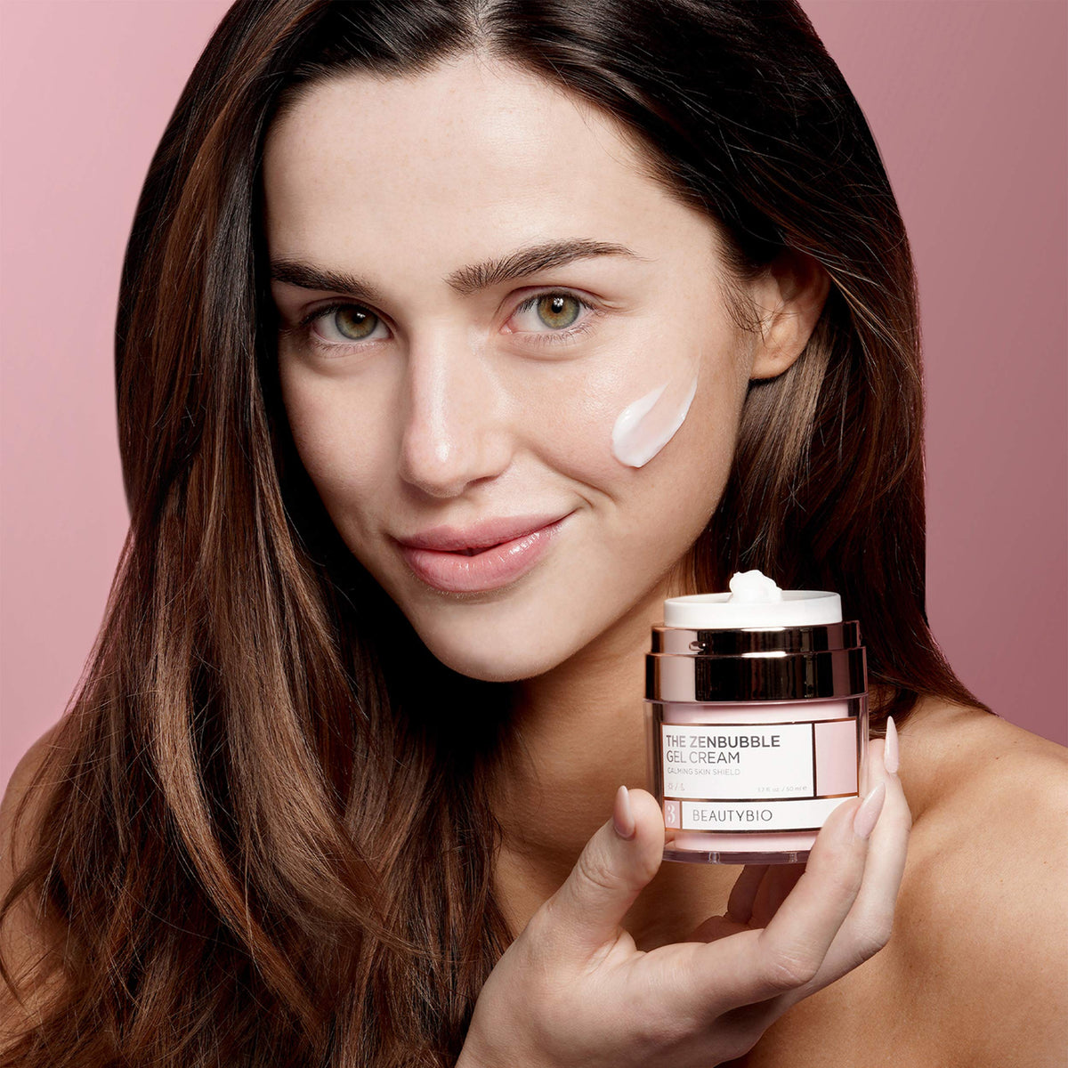 beautybio ZenBubble Gel Cream side view