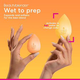 beautyblender Beam Makeup Sponge showing expansion when damp