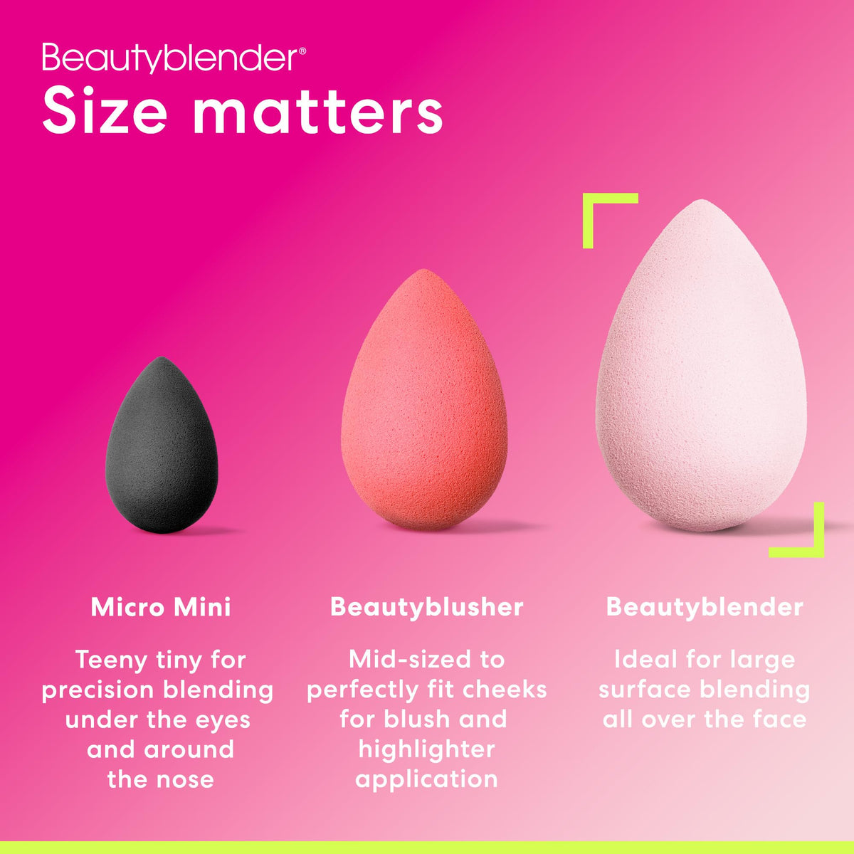 beautyblender Bubble Makeup Sponge alongside other makeup tools