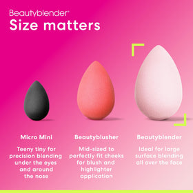 beautyblender Bubble Makeup Sponge alongside other makeup tools