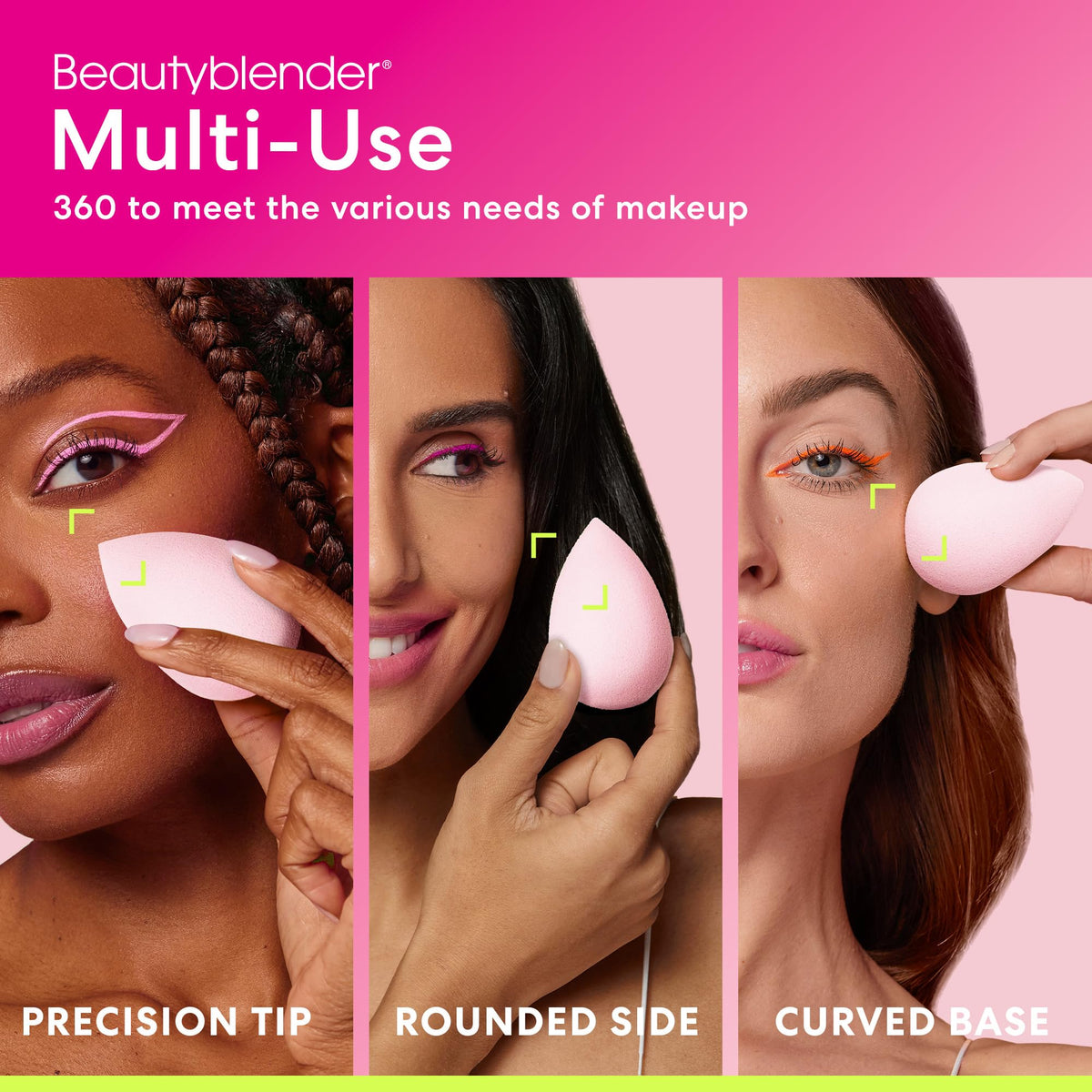 beautyblender Bubble Makeup Sponge in use with makeup application