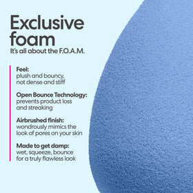 beautyblender Denim Makeup Sponge close-up