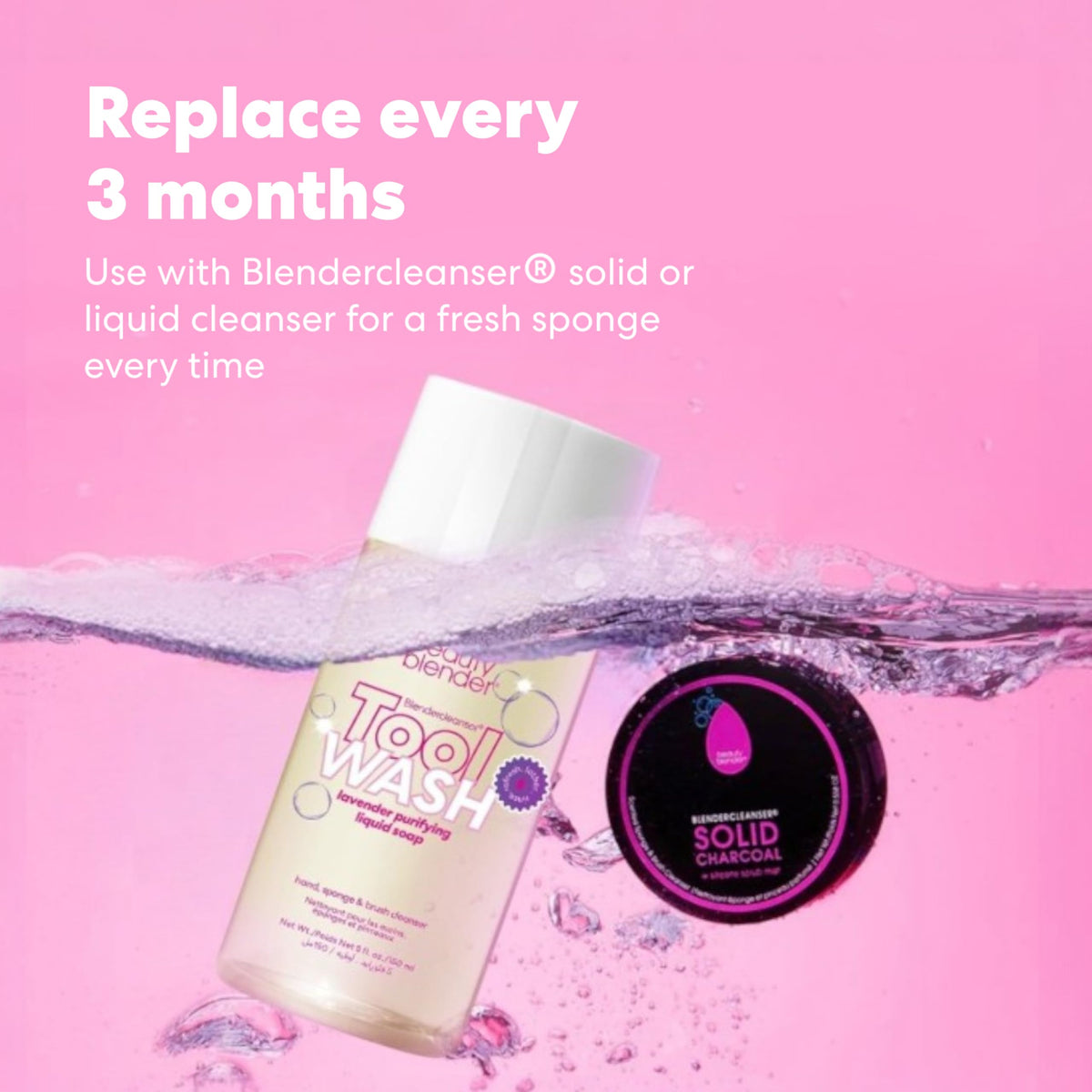 beautyblender Original Pink and Pro Black sponges together