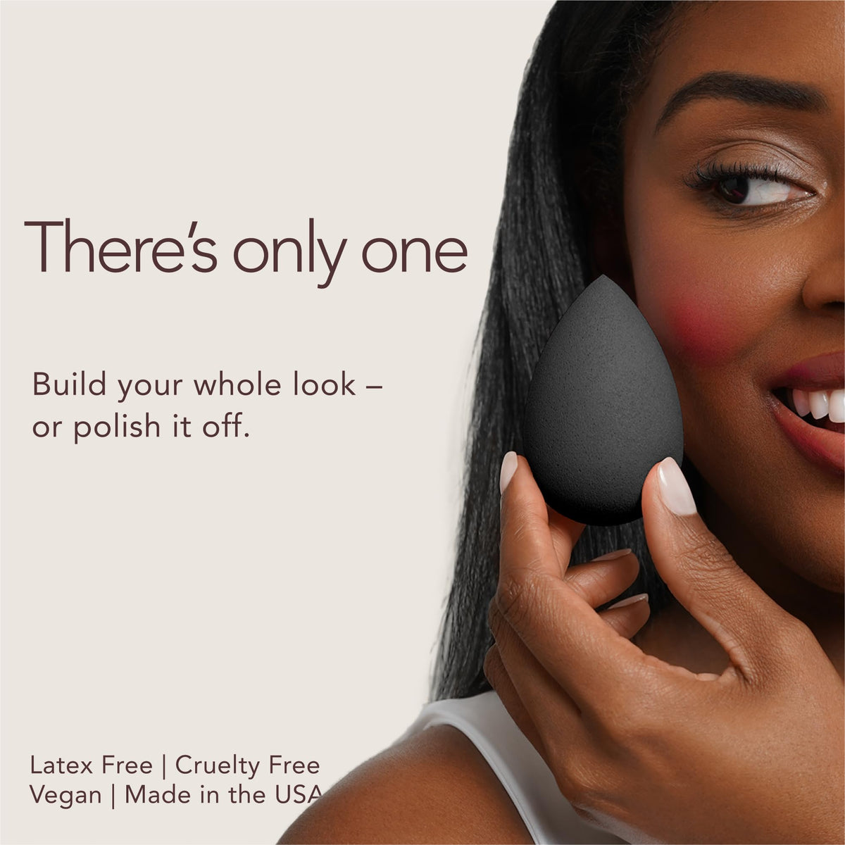 beautyblender Pro Blender Makeup Sponge back view showing texture