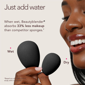 beautyblender Pro Blender Makeup Sponge side view with water