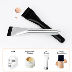 BEAUTYFACTOR Flat Foundation Brush on a makeup table