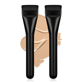 BEAUTYFACTOR Flat Foundation Brush Set 2Pcs front view
