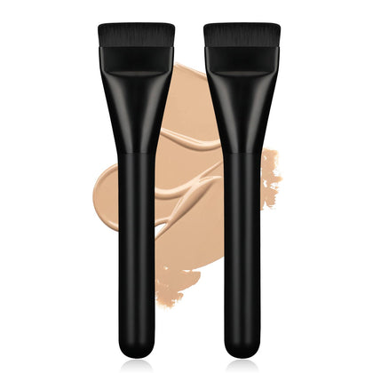 BEAUTYFACTOR Flat Foundation Brush Set 2Pcs front view